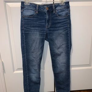 Dark wash super stretch jeggings